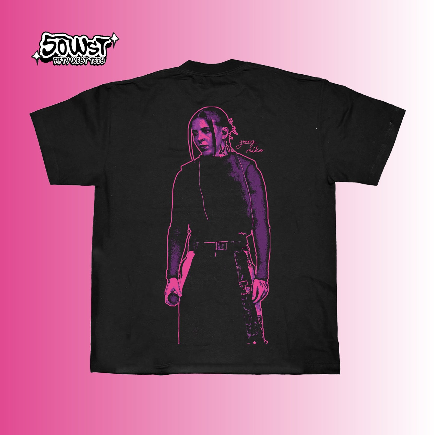 Playera negra Young Miko