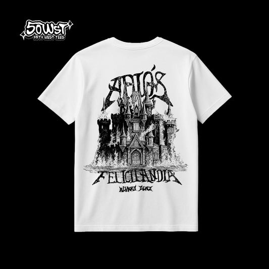 Playera Blanca Adiós Felicilandia Álvaro Díaz